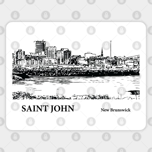 Saint John New Brunswick Sticker by Lakeric